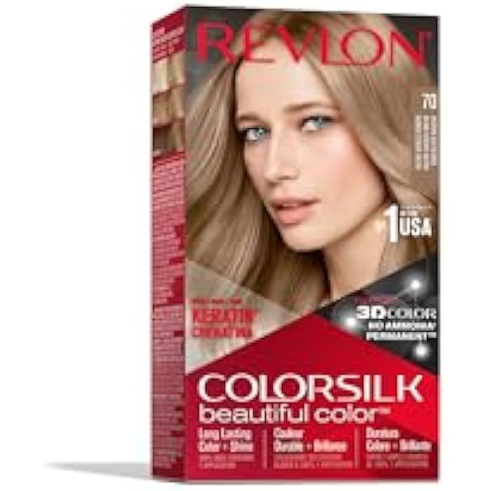 Revlon Colorsilk Ammonia Free Permanent Haircolor Med Ash Blonde Cslk 070 - Image 1